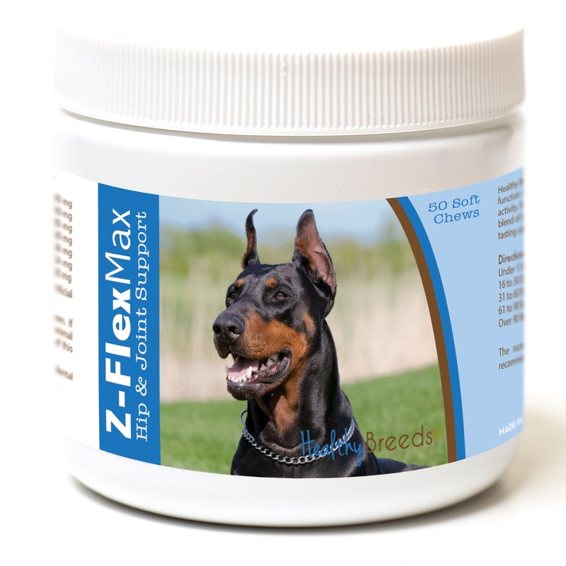 Healthy Breeds Doberman Pinscher Z-Flex Max Hip and Joint Soft Chews 50 Count