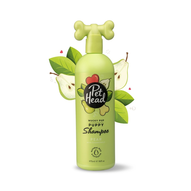 Mucky Pup Puppy Shampoo | Pear Scent | Shampoo for Puppies from 8 weeks | Professional Grooming | Vegan Dog Shampoo | Gentle Formula for Puppies | Made in USA | 16 fl. oz.