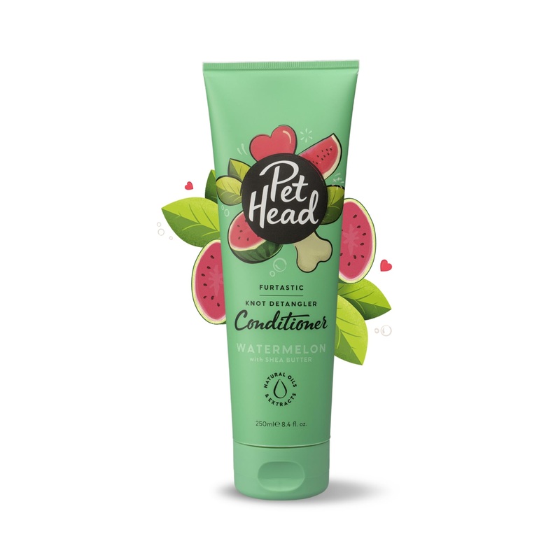 Pet Head Furtastic Dog Conditioner | Watermelon Scent | Dog Conditioner for Smelly Dogs | Knot Detangler | Care for Long Tangly Curls & Coats | Gentle Formula for Puppies | Made in USA | 8.4 fl. oz.