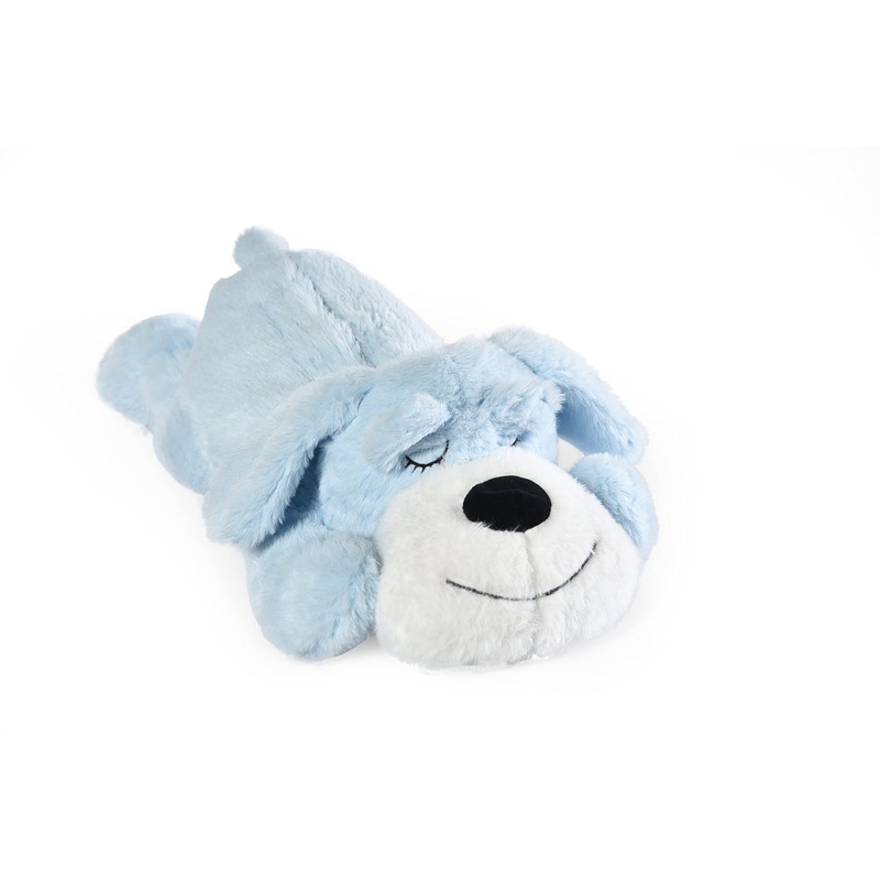 PetMedics 5-in-1 Calming Behavioral Stuffed Dog Toy: Heartbeat, Soothing Sounds, Heating Pads, Lavender Scent – Anxiety Relief, Crate Training – Ideal for Moderate & Soft Chewing Dogs & Puppies
