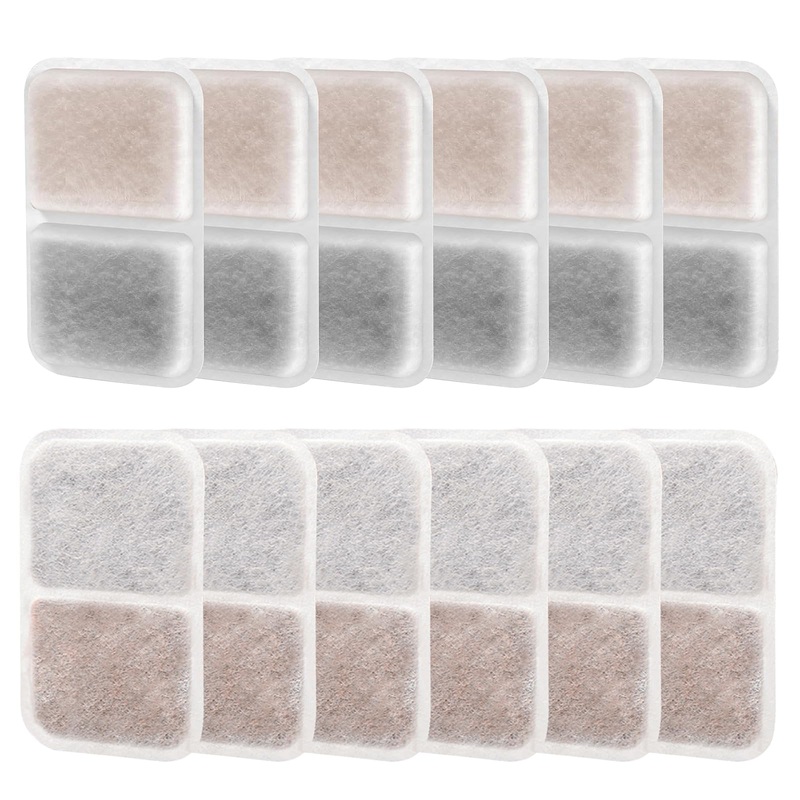 12 Pack Air Purifier Pad for Catit Airsift Jumbo/Regular/Smartsift Litter Box, Dual Action Filter to kepp Catit Litter Box Fresh SmellCat Litter Box Filters Pads Replacement