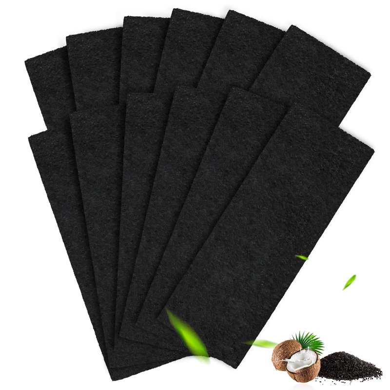 12 Pack Carbon Filters Compatible with Litter-Robot 3 by Whisker, Cat Litter Box Filters Replacement Absorb Odors and Control Damp from Pets, Keep Home Fresh