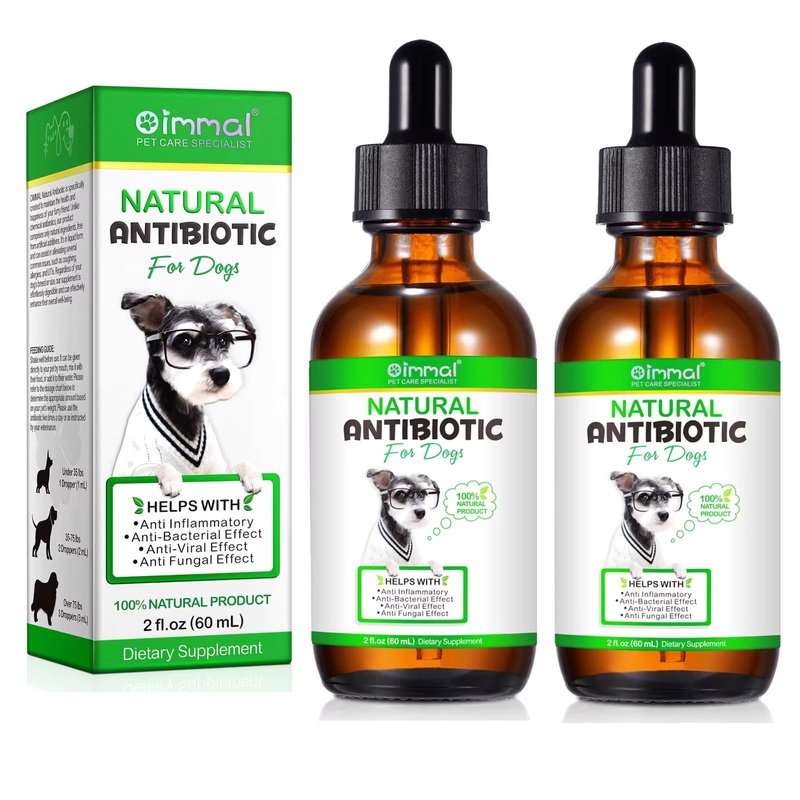 2 Pack Natural Antibiotics for Dogs – Pet Antibiotic – Healing Aid and Skin Repair for Wounds, Sores, and Abrasions, Provides Itch Relief for Irritated Skin – Duck Flavor