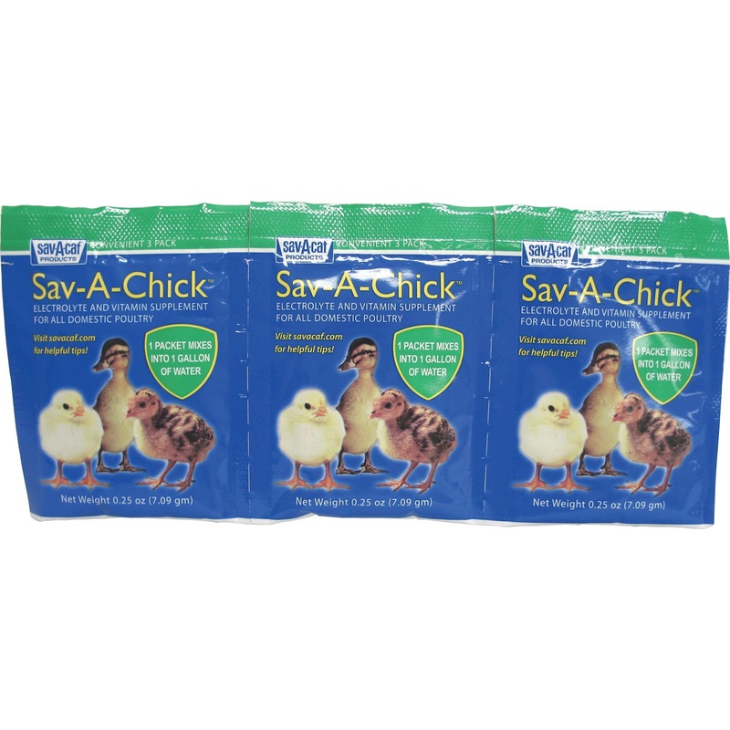 4 Set – Sav-A-Chick Electrolyte & Vitamin Supplement (3-0.2 oz Packets)