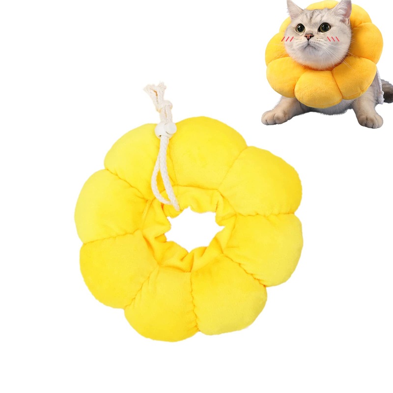 Adjustable Cat Cone Collar Soft Cat Recovery Collar Cat Elizabethan Collar Pet Cone Collar Cat Cone Collar for Anti-Bite Lick, Kittens and Puppies Wound Healing