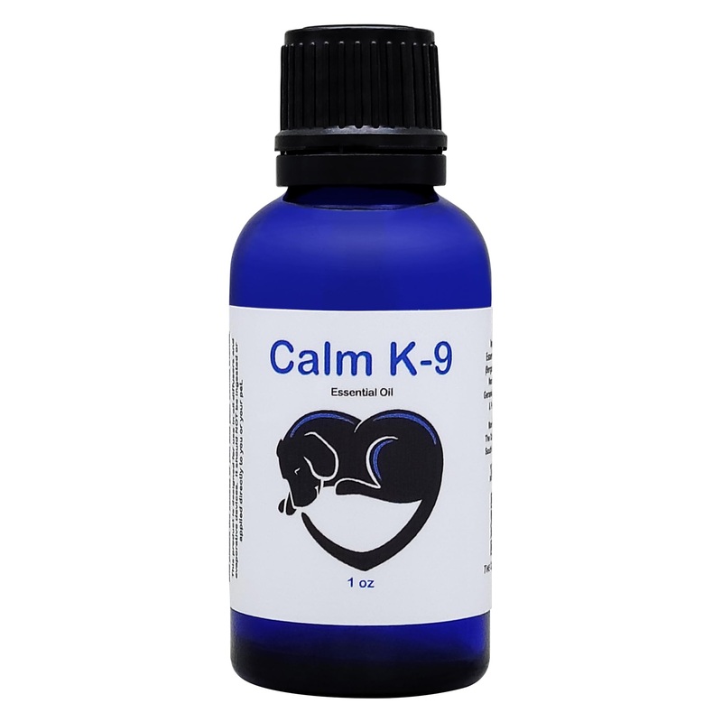 Calm K-9 Calming Essential Oil – Natural Stress Relief & Anxiety Relief for Dogs – Drug-Free Calming Solution