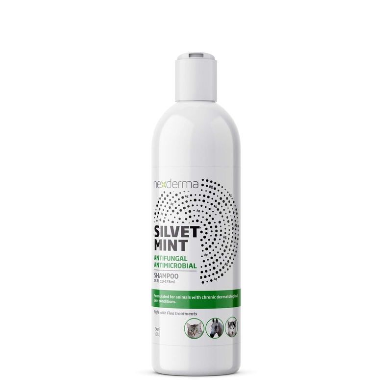 Natural Colloidal Medicated Pet Shampoo for Dogs and Cats – Tearless Hypoallergenic, Soap Free with Coconut Oil and Mint, Relief for Allergies, Odor, Itchy, Dry, Irritated Skin – 16oz, 1Pack