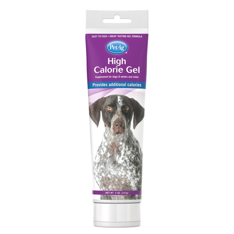 Pet-Ag High Calorie Gel Supplement for Dogs – 5 oz – Chicken Flavor – Provides Extra Calories for Dogs 8 Weeks and Older – Easy to Digest