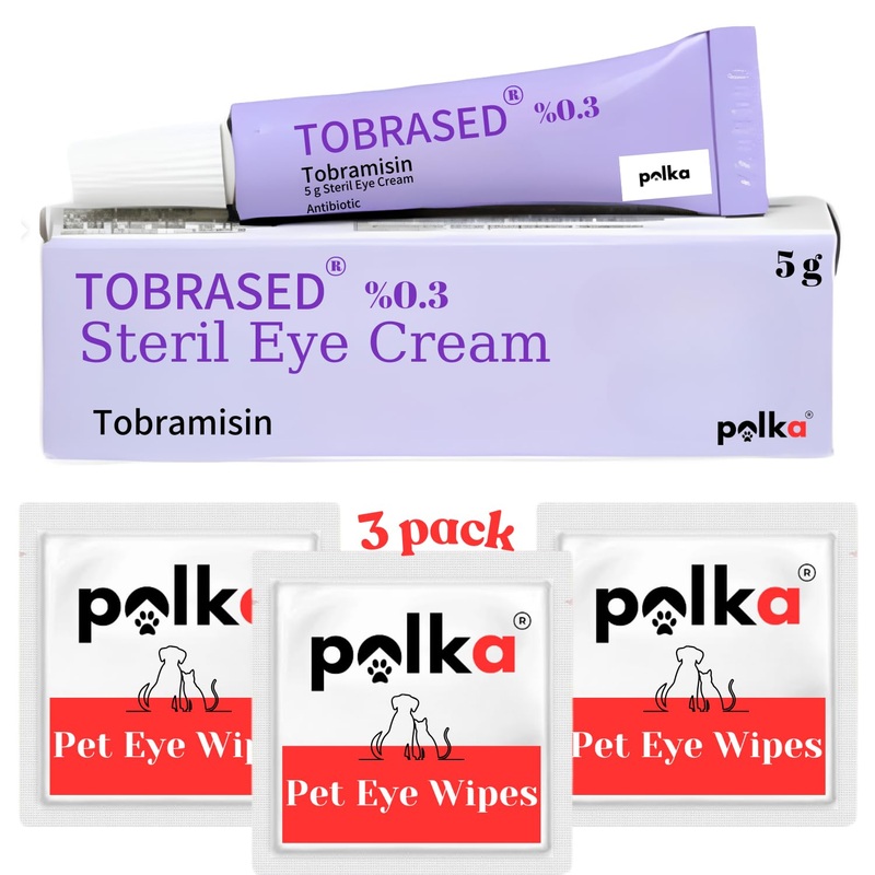 Pet Eye Cream Health for Cats, Dog, Cattle, Sheep, Horse and Bird 5 gr/1 Tube Shipped in Dog Eye Wipes