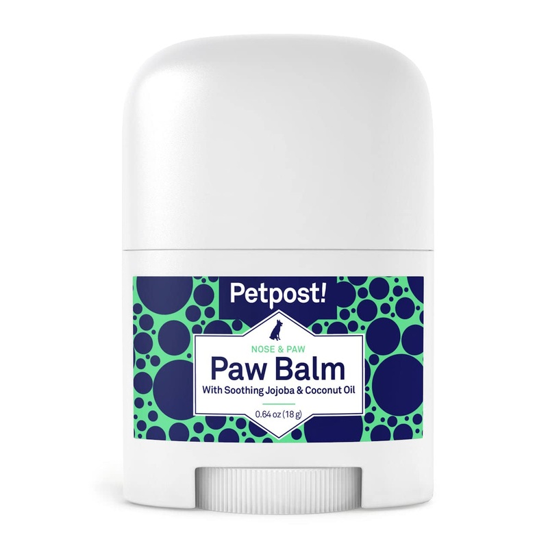 Petpost | Paw Balm for Dogs – Nourishing Cream Soothes Itchy, Dry Dog Paws with Moisturizing Ingredients – Organic Coconut Oil, Jojoba Oil, and Shea Butter 0.64 oz.