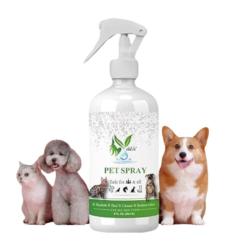 VoilaVe Hot Spot Spray Treatment for Dogs & Cats – Pet Antiseptic Spray with Pure Hypochlorous Acid | Dog wound spray for Skin Irritation, Infection, Itch Relief, Allergy, Rashes & chewing All Animals