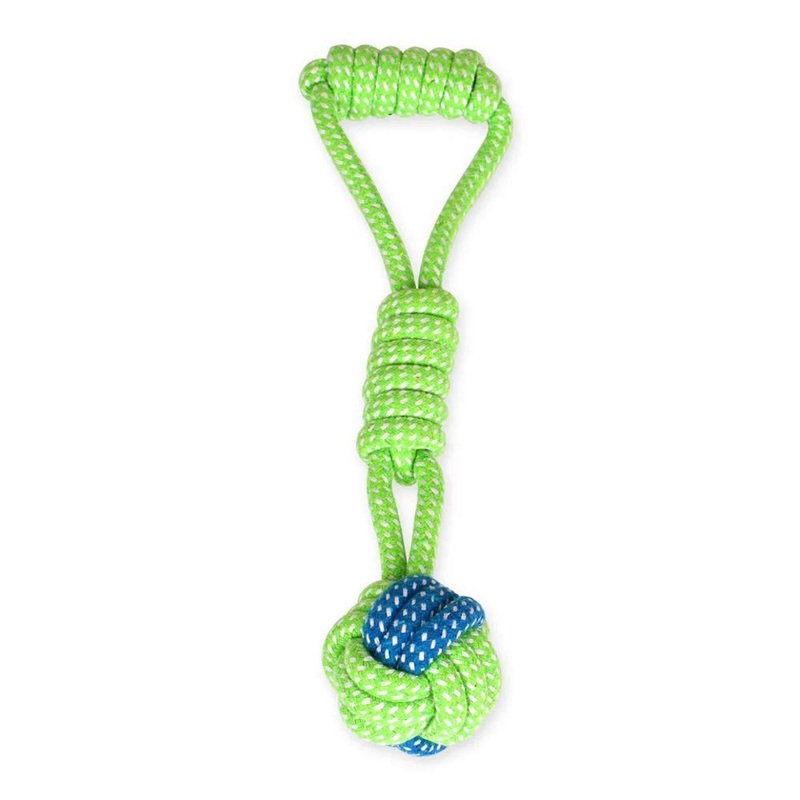 Knotted Woven Pet Dog ToyEco-Friendly Cotton Rope Toys, Bite-Resistant Rope Knot Dog ToyMedium/Small Dogs ToyNot Suitable for Dogs with Strong Aggressive Chewing Drop ball