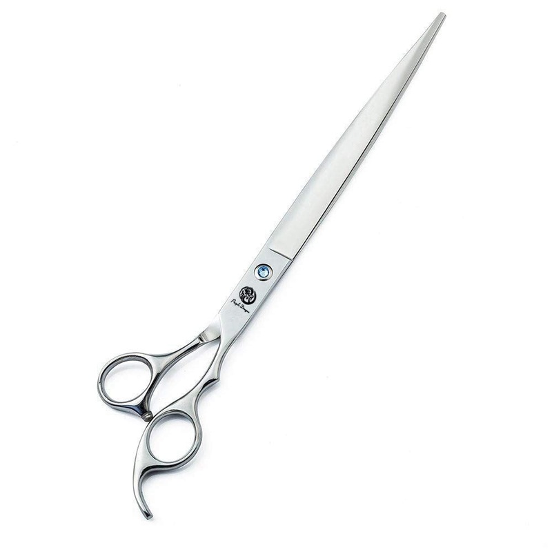 Purple Dragon 10 Inch Sharp Edge Salon Hair Cutting Shears – Pet/Dog Grooming Scissors with Bag – Perfect for Barber or Pet Groomer (10 inch)