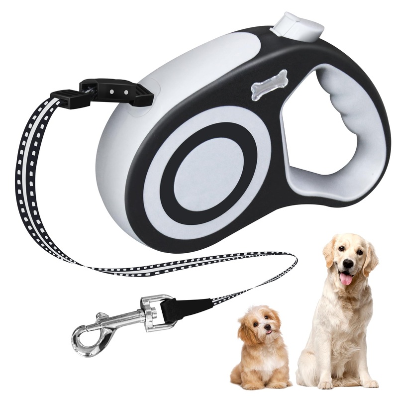 Retractable Dog Leash 16FT, Dog Walking Leash for for Medium Dogs up to 77 lbs,Tangle Free Dog Leash