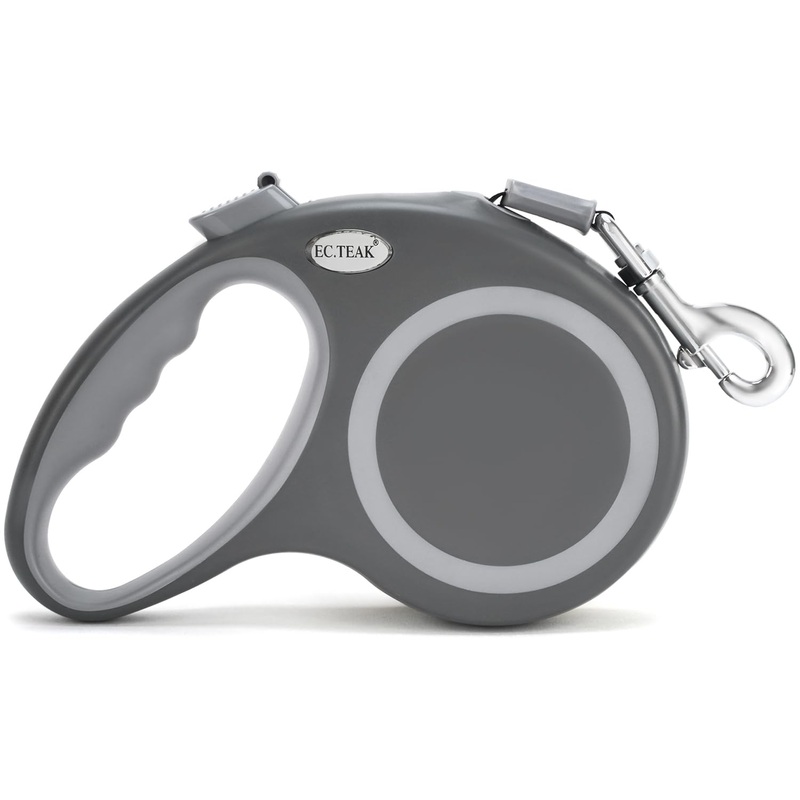 Retractable Dog Leash, 26 FT Retractable Leash for Dogs Up to 110 LBS, One Button Break & Lock, No Tangle (Dark Gray, 26 FT50-110 lbs) 26 FT50-110 lbs Dark Gray