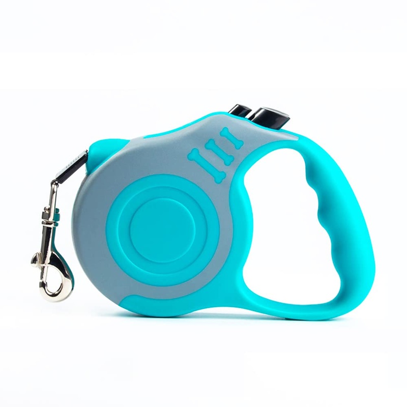 Retractable Dog Leash Lightweight 10/16FT Leash with Non-Slip Handle, for Small Medium Dogs (Gray Blue, 16FT) Gray Blue