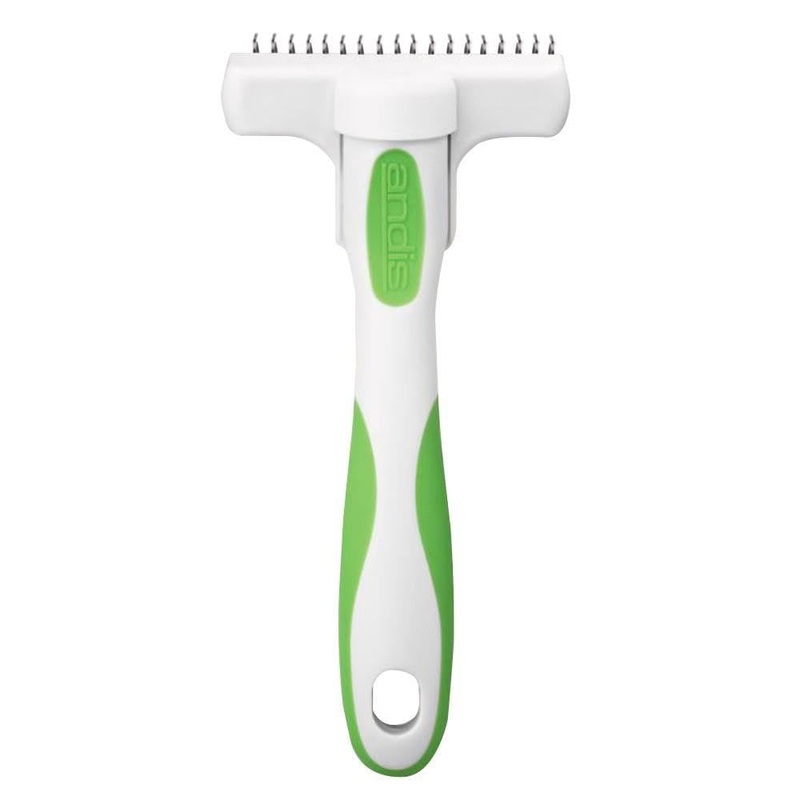 Andis 65760 Deshedding Tool for Cats & Dogs – Reduces Shedding up to 90% – Quick & Clean Grooming – Skin-Friendly Dematting brush with Non-Slip Rubber Handles