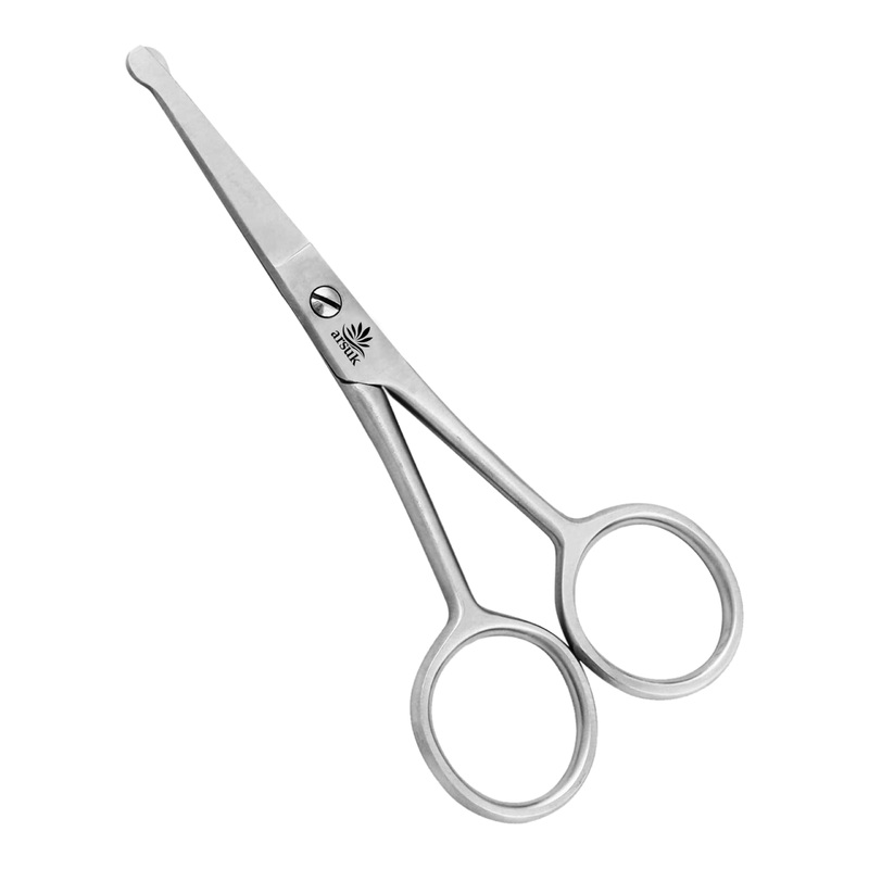 ARSUK Dog Scissors for Grooming Face and Paws, Ear and Eyes – Blunt Rounded Tip to Trim any (Cat and Dog) Hair Securely Length 4.5-Inch Stainless Steel 4.5 Inch