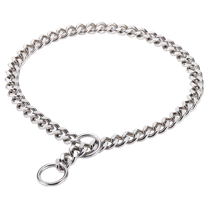 Chain Dog Training Choke Collar, SUS304, 20in, 3.0mm Total Length: 20 in, 3.0mm