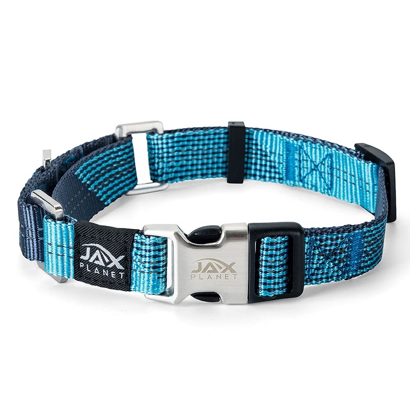 Colorful Martingale Collar for Dog Training -[Neoman] Safe & Humane Reflective Dog Collar for No Pull Training, Walking – Heavy Duty D-Ring, Quick-Release Buckle, Adjustable Clip [Large Blue] Large-NeckGirth:15.8~20.5Inch