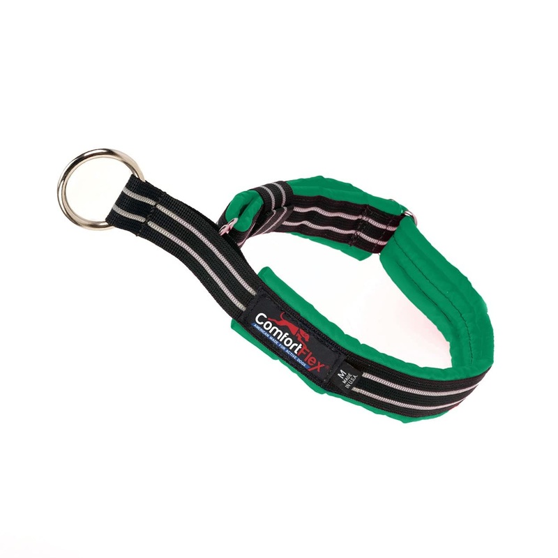 ComfortFlex Martingale Collar for Dogs – American Made Slip Collar, Reflective, Adjustable, No Pull Training Collar for Small Dogs  Soft, Wide, Fully Padded, Escape Proof – Small, Kelly Green