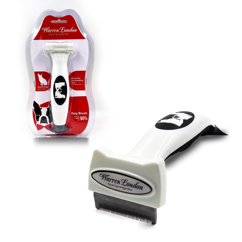 Deshedding Dog Brush by Warren London | Stainless Steel Deshedding Tool | Short Hair – Small Short Hair | Small