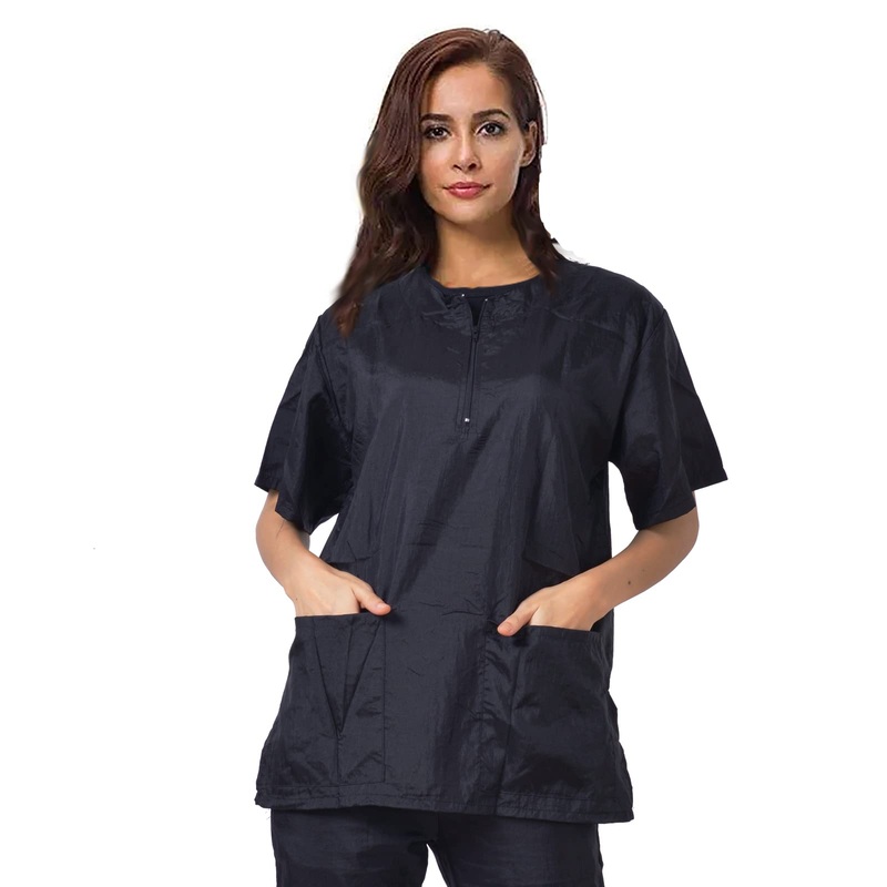 Dog Grooming Smock Barber Jackets for Women Men Professional Pet Groomer Smock Cosmetologist Barber Smock (M) type-A Medium