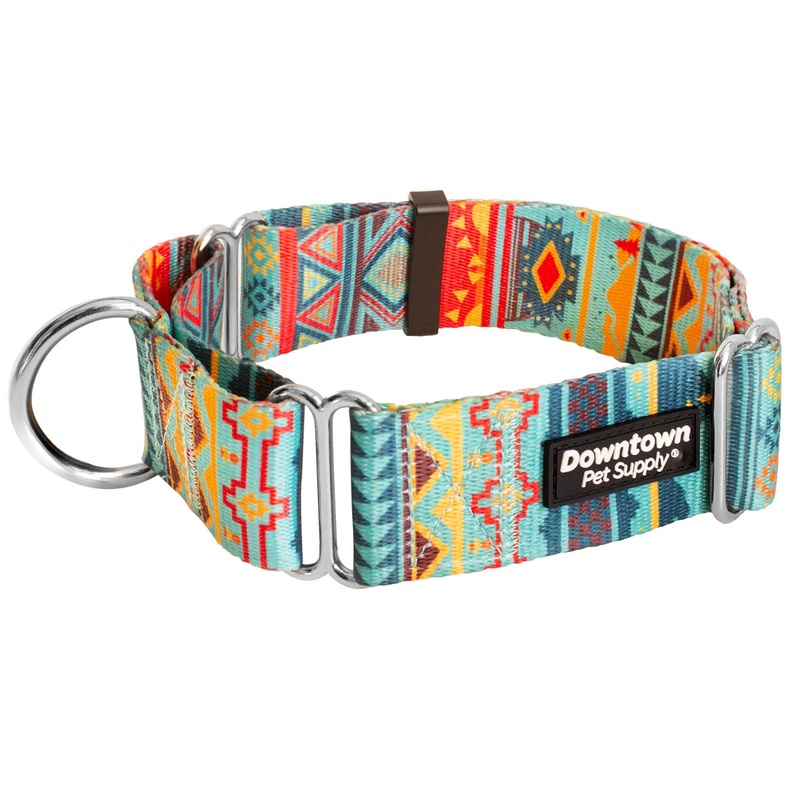 Downtown Pet Supply – Martingale Collar for Dogs – Dog Training Collar – Big, Wide & Thick Dog Collar – Escape-Proof, Weatherproof, Durable and Comfortable – Tribal – Large Dog Collar Large: 14″-24.5″