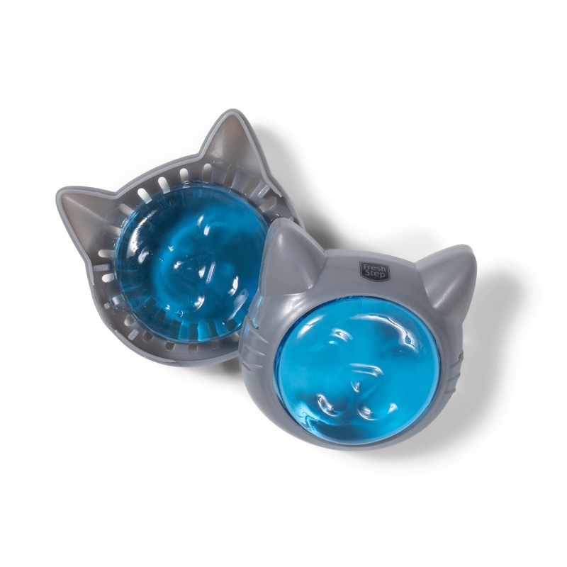 Fresh Step Litter Box Deodorizing Gel Pod | Cat Litter Box Deodorizer | Combats Cat Odors and Neutralizes Smells to Keep Your Home Clean | 1 Adhesive Device + 2 Gel Refills 1 Fl Oz (Pack of 1)