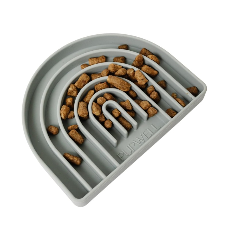Happy Feelings Lick Mat for Dogs and Cats, Dog Slow Feeder, Anxiety and Boredom Relief (Slate Blue)