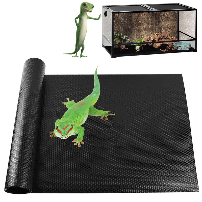Bearded Dragon Tank Accessories, Non-Adhesive Reptile Carpet Bedding Substrate for Terrarium, Reptile Mat Terrarium Liner Tank Flooring for Leopard Gecko, Snake, Lizard and Tortoise, 18×40 in 18×40 inch