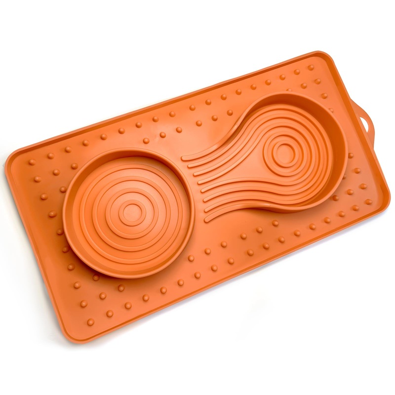 Lick Mat for Dogs & Cats – Large Dog Licking Mat with Suction for Pet Anxiety, Slow Feeder Cat Bowl Spreadable Peanut Butter & Yoghurt, Own a Cat & Dog Dishes to Slow Down Eating, Healthy Diet