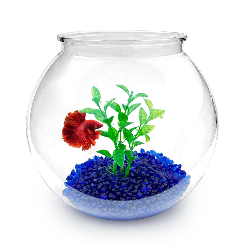 Mini Aquarium Starter Kits, Fish Tank (0.8Gallon/ 3L)