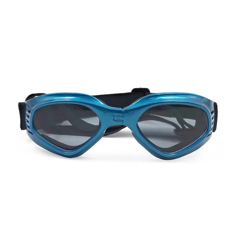 Small Dog Goggles Sun’ UV Protection Puppy Goggles Windproof Small Pet Sunglasses for Eyes Protection (Blue) Blue