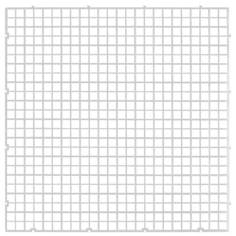 2PCS Fish Tank Dividers Lid, Aquarium Grid Bottom Isolation Tray Board, Plastic Egg Crate 2PCS Clear