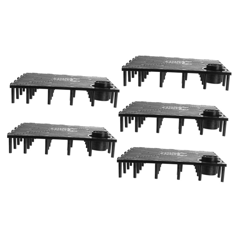 5pcs Fish Tank Filter Plate Undergravel Filter Fish Tank Gravel Black Aquarium Sand Black Strainer Fish Breeding Tanks Substrate for Fish Tank Bottom Bracket Plastic