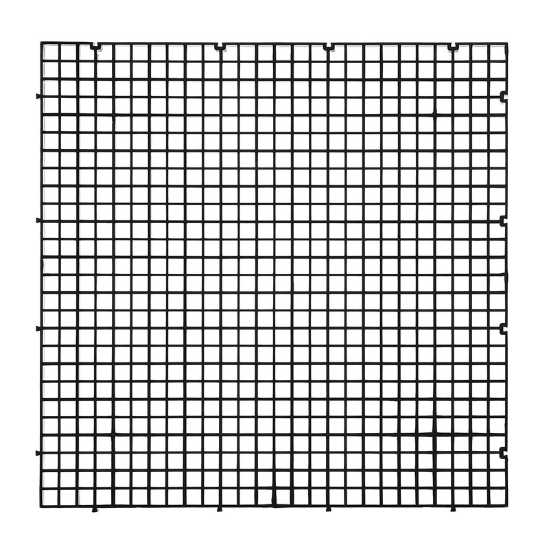 ALEGI Aquarium Plastic Grid Divider Tray Egg Crate,Grid Isolate Board Divider Fish Tank Bottom Black Filter Tray (Black 2 Pcs L) Black 2 Pcs L