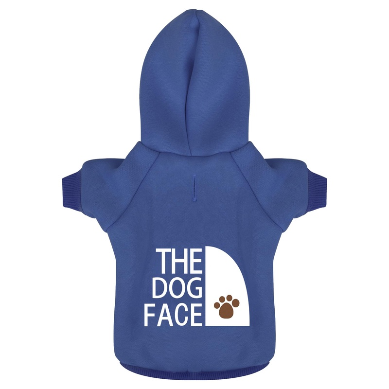 Blue Chihuahua Dog Hoodie: Keep Your Pup Warm and Stylish with a ‘The Dog Face’ Printed Sweatshirt, Pet Clothes, and Sweater Coat All in One – Perfect for Winter and Cool Summer Nights! S Small Blue