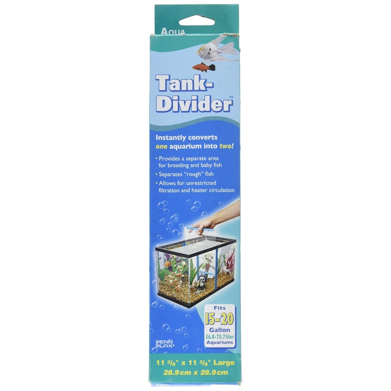 Penn-Plax Large Tank Divider for Aquariums, 11-3/8″ x 11-3/8″ (TDLBX)