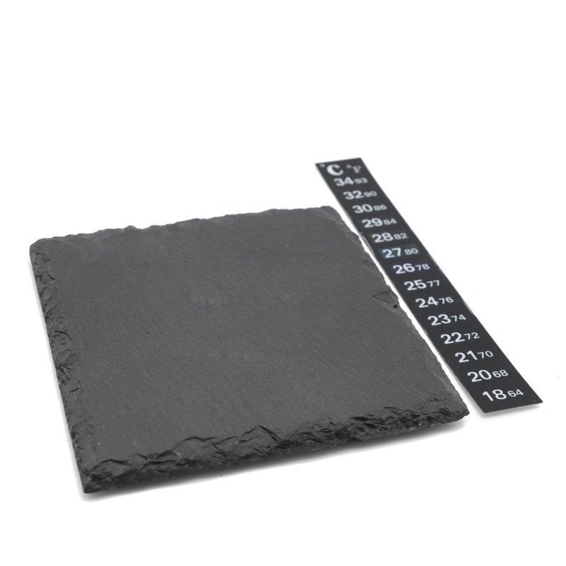 Slate Tiles for Reptiles, Food Bowl Dish Feeding Slate Tortoise Habitat Accessories for Reptiles Tank (10 x 10 cm) 10 x 10 cm