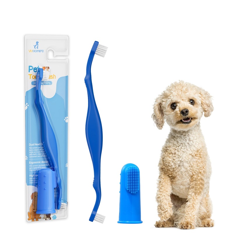 Comfort Grip Canine Toothbrush for Small Dogs – Ergonomically designed for easy dental care of small dogs and cats Canine Teeth Cleaning – S