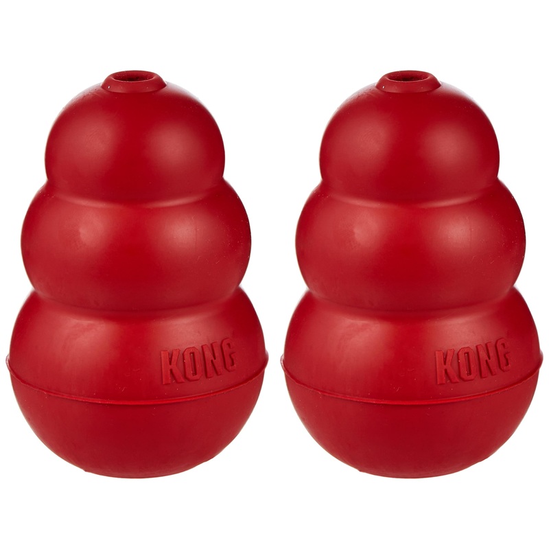 KONG Classic Medium Dog Toy Red Medium Pack of 2