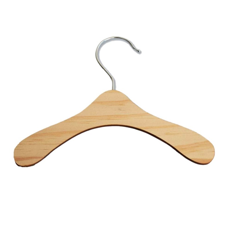 5 Pack Kids Hangers Baby Hanger Wooden ,8.6 INCH Pet Clothes Hangers for for Dog Cat Baby Toddler Kids Little Hangers for Doll Dress Clothes Gown Outfit Holders Accessories (L) 8.66*0.19*5.1 INCH