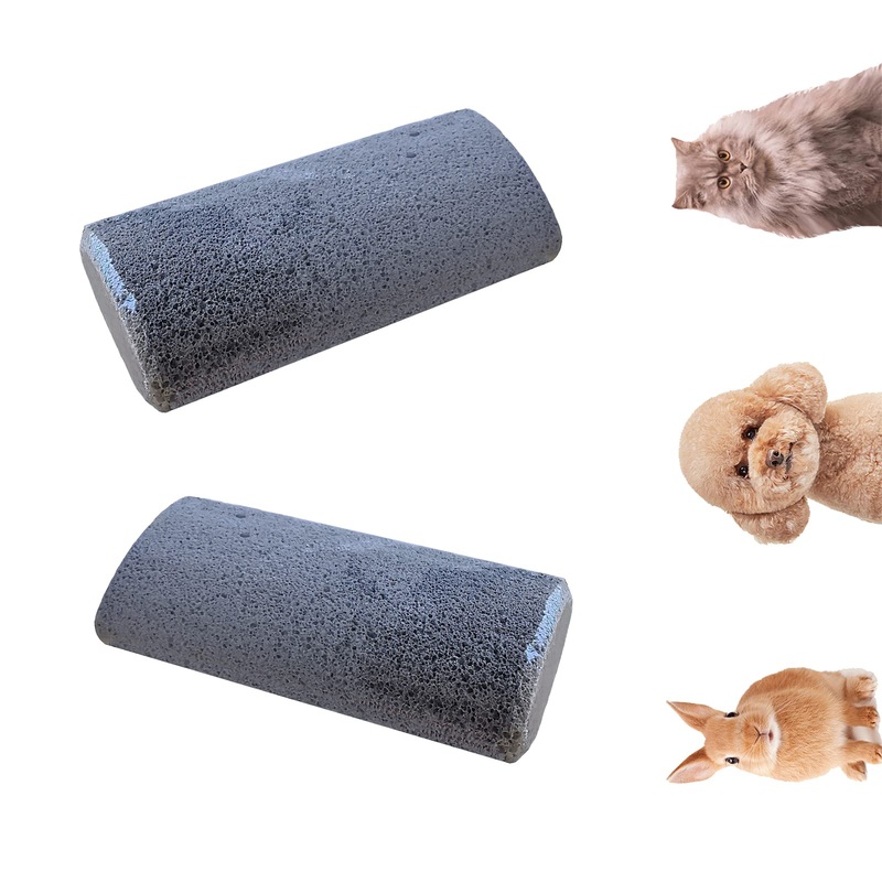 BATTLEHYMN Pet Hair Remover Brush Clean Cat Dog Hair Remove Pumice Stone from Carpet Bedding car Clothing 2 Pack
