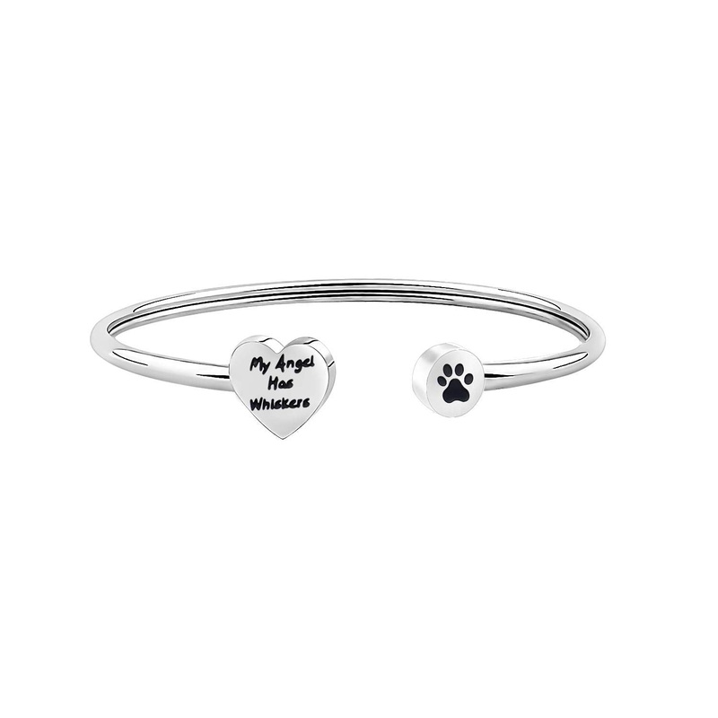 bobauna Pet Memorial Keychain My Angel Has Whiskers Pet Loss Jewelry Sympathy Loss Of Cat Gift For Cat Lover Family Friend cat whiskers TB