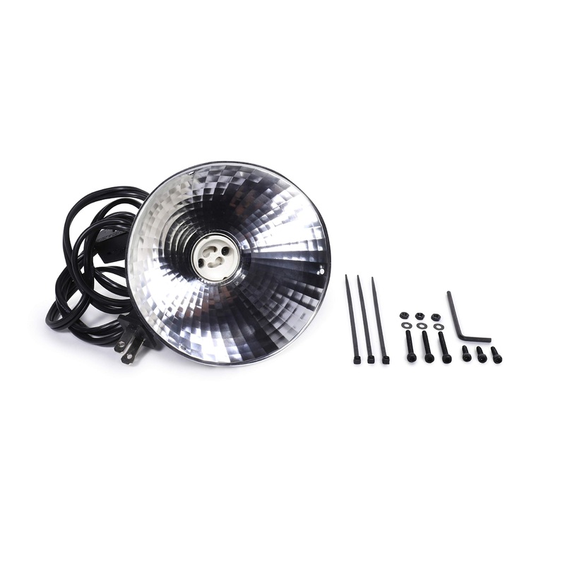 Carolina Custom Cages Reptile GU10 Halogen Dome Fixture with 54″ AC Cord and Switch