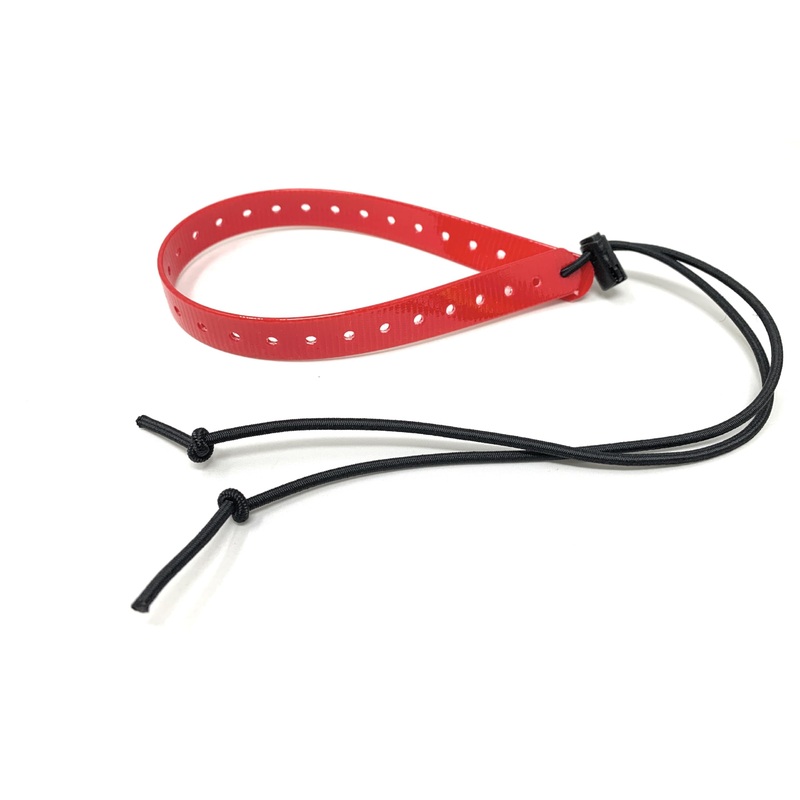 Replacement GPS eCollar with Adjustable Bungee, Multi-Hole Design, and Secure Toggle Closure for Small Dogs (Red, Small Neck) Small Dog 3/4″ Red
