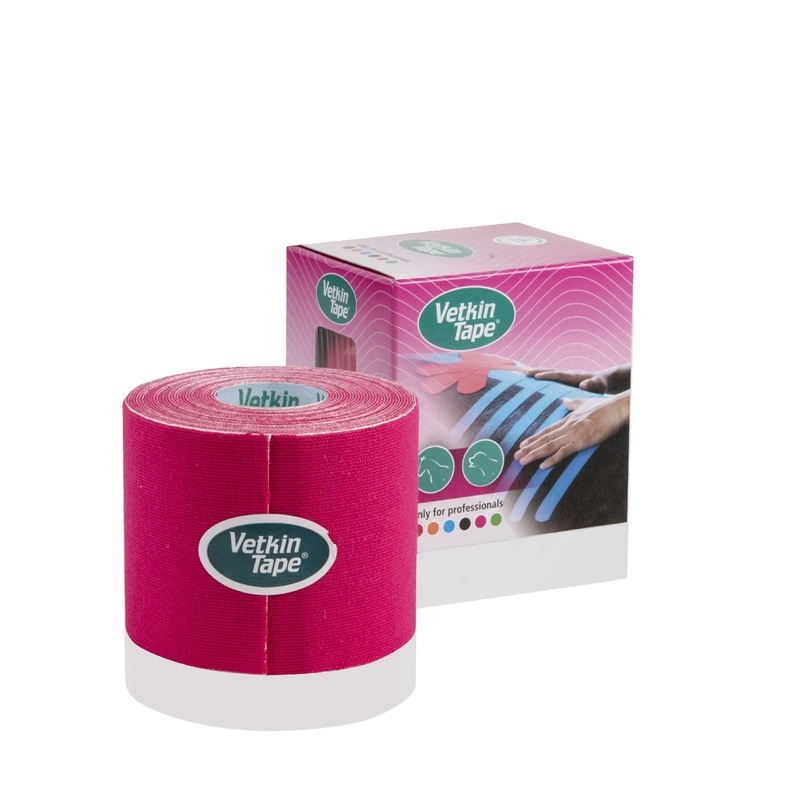 VETKIN VetkinTape 2.4” Veterinary Kinesiology Tape | Kinesiology Tape for Horses & Dogs | Equine & Canine Tape Pink