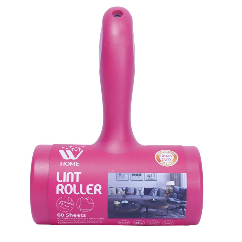 WBM Home Lint Roller for Pet Hairs, Extra Sticky Remover for Dog & Cat Hair Removal, Couch, Clothes, Furniture-60 Sheets