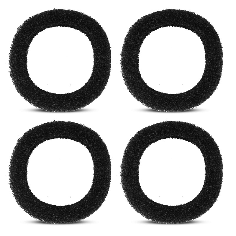 Wonder Creature Cat Fountain Filter Replacement Sponge Foam for 2.5L/84 oz Stainless Steel Cat Fountain, Bento Cat Fountain and Other Stainless Steel Cat Fountains, Pre-Foam Filters Pack Black 4